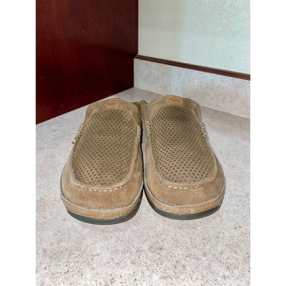 Olukai Milos Kohana Mens Size 12 Suede Slip-On Shoes W/ Perforated Detailing & D - Picture 5 of 11